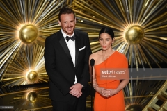 onstage during the 88th Annual Academy Awards at the Dolby Theatre on February 28, 2016 in Hollywood, California.