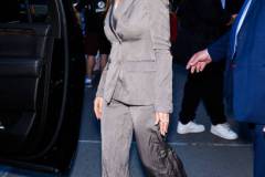 NEW YORK, NEW YORK - APRIL 22: Olivia Munn is seen in Midtown on April 22, 2024 in New York City. (Photo by Gotham/GC Images)