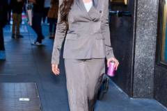 NEW YORK, NEW YORK - APRIL 22: Olivia Munn is seen in Midtown on April 22, 2024 in New York City. (Photo by Gotham/GC Images)