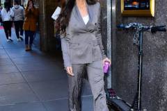 NEW YORK, NEW YORK - APRIL 22: Olivia Munn is seen on April 22, 2024 in New York City. (Photo by Raymond Hall/GC Images)